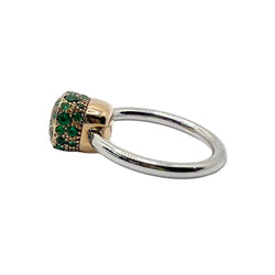 Bague Solitaire POMELLATO "Nudo" en or jaune et saphirs - Castafiore