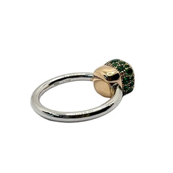 Bague Solitaire POMELLATO "Nudo" en or jaune et saphirs - Castafiore