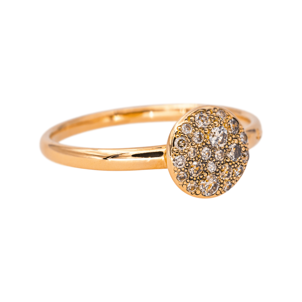 Bague Solitaire POMELLATO "Sabbia" en or rose et diamants - Castafiore