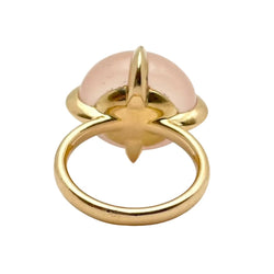 Bague Solitaire POMELLATO "Veleno" en or jaune et pierre de lune - Castafiore
