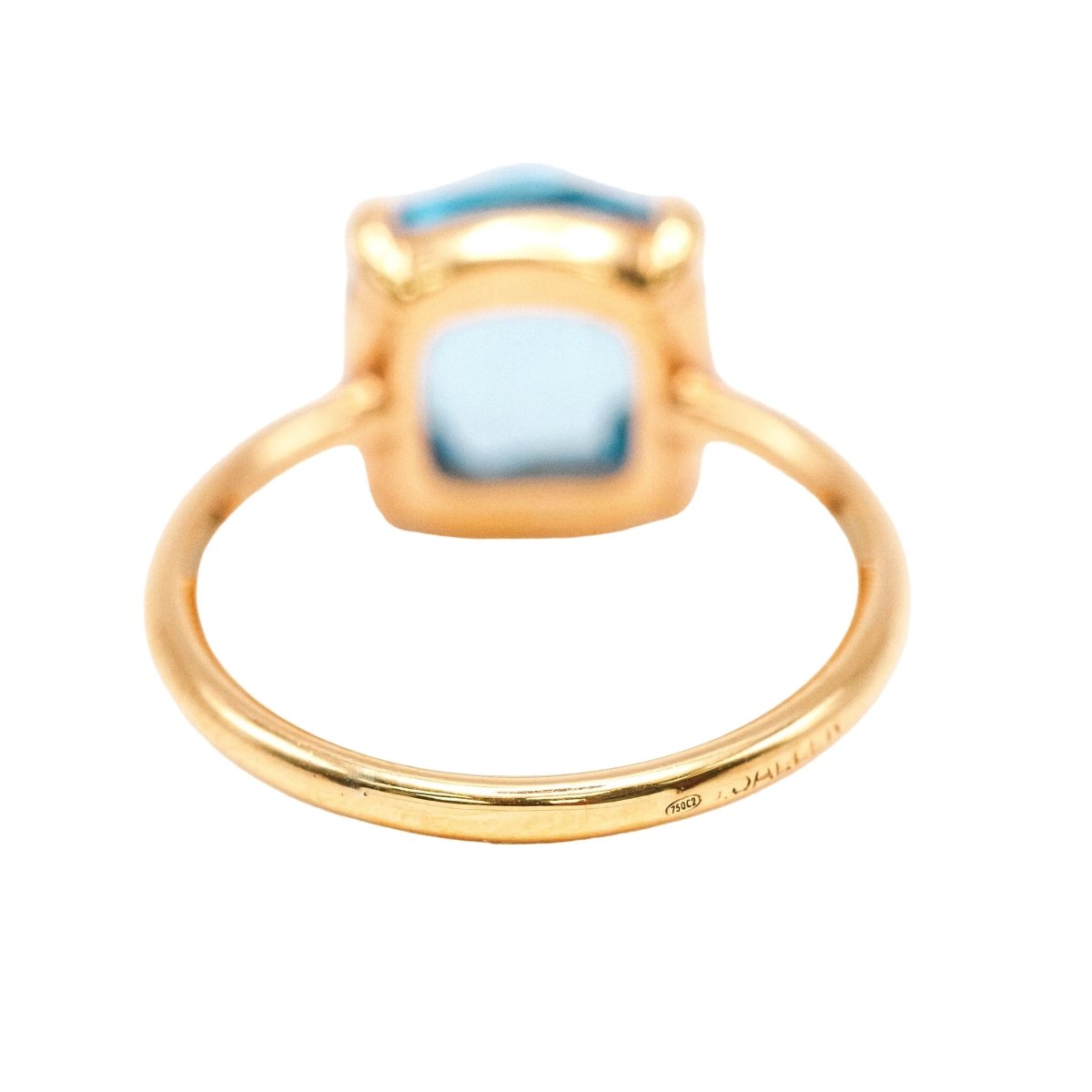 Bague Solitaire SWISS TOPAS en or jaune et topaze - Castafiore