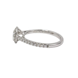 Bague Solitaire TIFFANY & CO. "Soleste" en platine et diamants - Castafiore