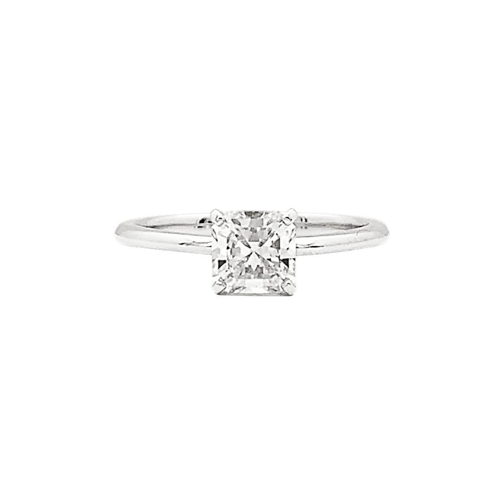 Bague Solitaire TIFFANY & CO. "True" en platine et diamant - Castafiore