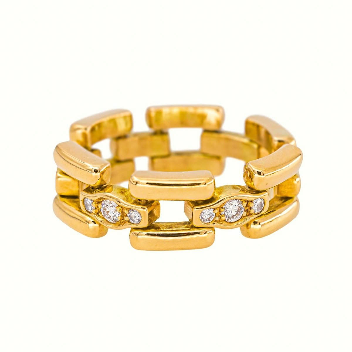 Bague Souple Or jaune Diamant - Castafiore