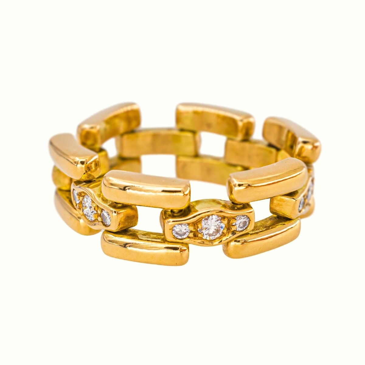 Bague Souple Or jaune Diamant - Castafiore