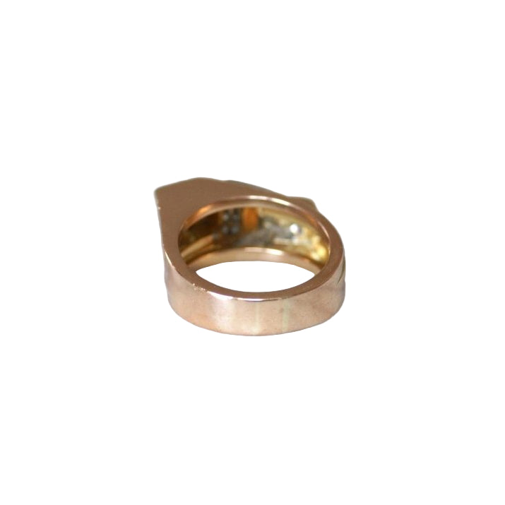 Bague Tank Asymétrique Diamants 1,20 Cts - Castafiore