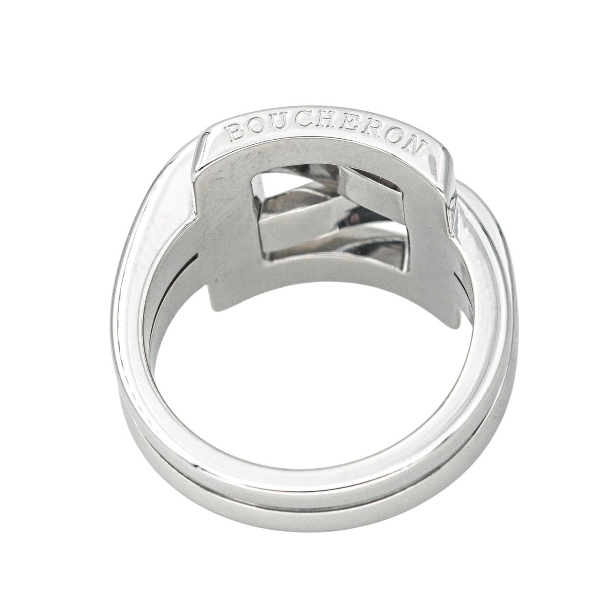 Bague Tank BOUCHERON "Déchaînée" en or blanc - Castafiore