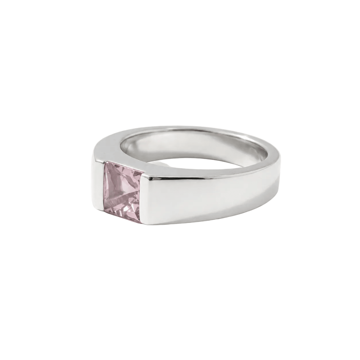 Bague Tank CARTIER en or blanc et tourmaline - Castafiore