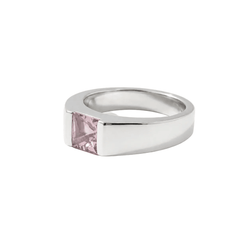 Bague Tank CARTIER en or blanc et tourmaline - Castafiore
