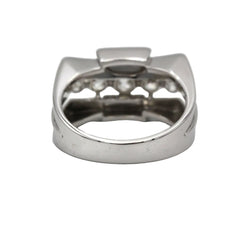 Bague Tank en or blanc et diamants - Castafiore