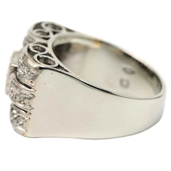 Bague Tank en or blanc et diamants - Castafiore