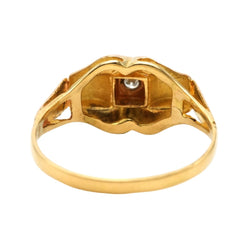 Bague Tank en or blanc, or jaune et diamants - Castafiore