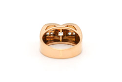 Bague Tank en or blanc, or jaune et diamants - Castafiore