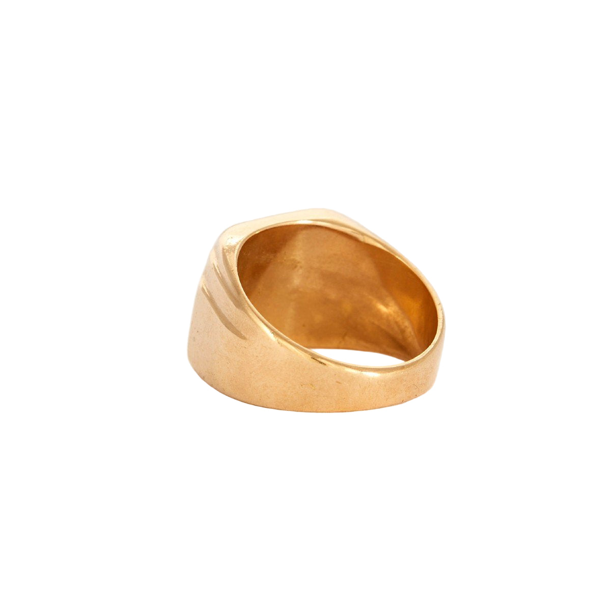Bague Tank en or jaune - Castafiore