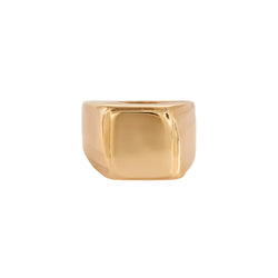 Bague Tank en or jaune - Castafiore