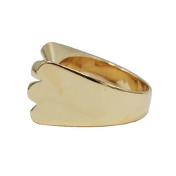 Bague Tank en or jaune - Castafiore
