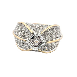 Bague Tank en or jaune et diamants - Castafiore