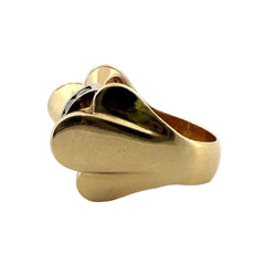 Bague Tank en or jaune et diamants - Castafiore