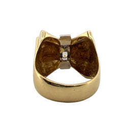Bague Tank en or jaune et diamants - Castafiore