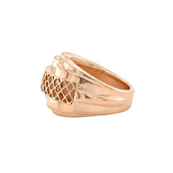 Bague Tank en or rose - Castafiore