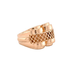 Bague Tank en or rose - Castafiore