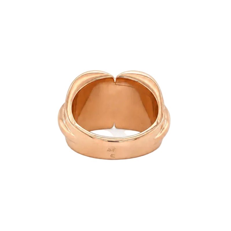 Bague Tank en or rose - Castafiore