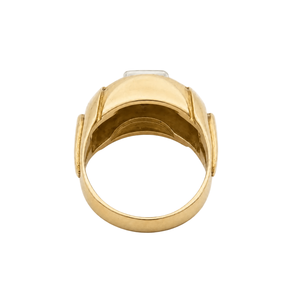 Bague Tank en or rose et diamants - Castafiore