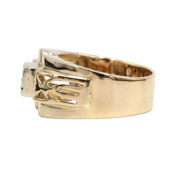 Bague Tank en or rose, platine et diamant - Castafiore