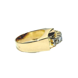 Bague Tank en or rose, platine et diamants - Castafiore