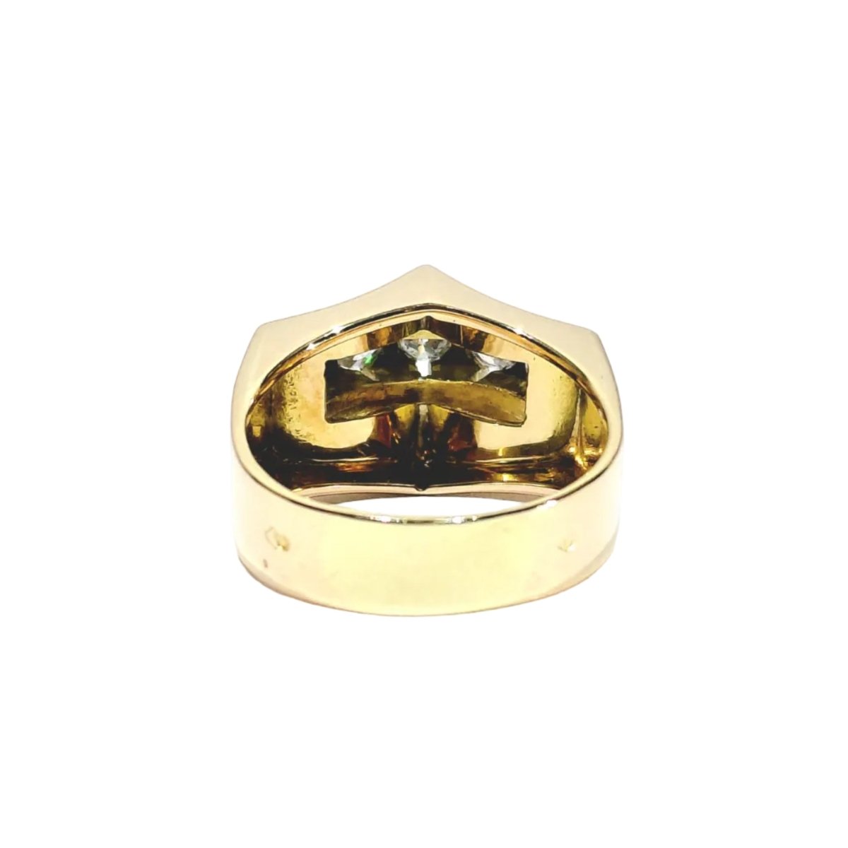 Bague Tank en or rose, platine et diamants - Castafiore