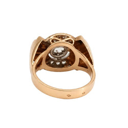 Bague Tank en or rose, platine et diamants - Castafiore