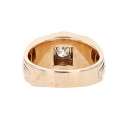 Bague Tank en or rose, platine et diamants - Castafiore