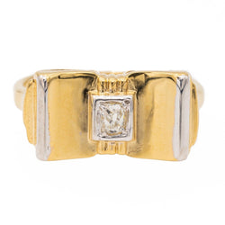 Bague Tank Or jaune Diamant - Castafiore