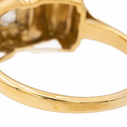 Bague Tank Or jaune Diamant - Castafiore