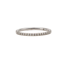 Bague TIFFANY & CO. Métro en or blanc et diamants - Castafiore