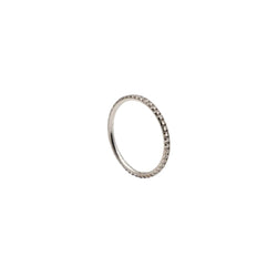Bague TIFFANY & CO. Métro en or blanc et diamants - Castafiore
