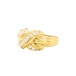 Bague TIFFANY & CO X SCHLUMBERGER PM en or jaune et diamants - Castafiore