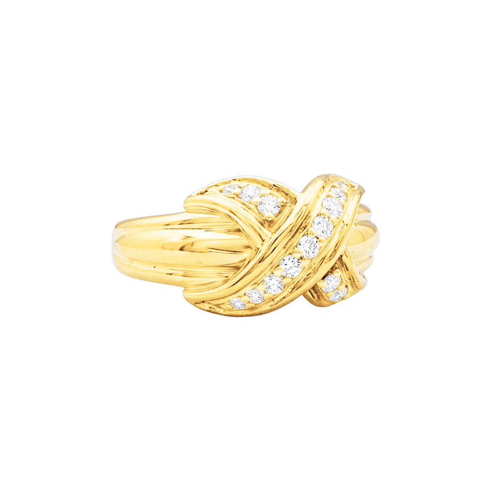 Bague TIFFANY & CO X SCHLUMBERGER PM en or jaune et diamants - Castafiore