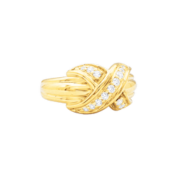 Bague TIFFANY & CO X SCHLUMBERGER PM en or jaune et diamants - Castafiore