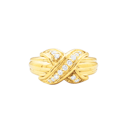 Bague TIFFANY & CO X SCHLUMBERGER PM en or jaune et diamants - Castafiore