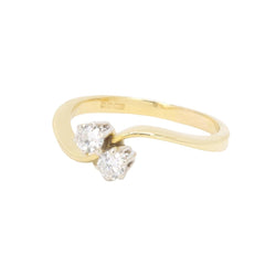 Bague toi et moi en or jaune et diamants - Castafiore
