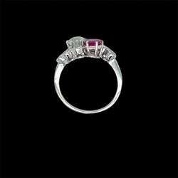 Bague Toi et Moi en or, rubis et diamants - Castafiore