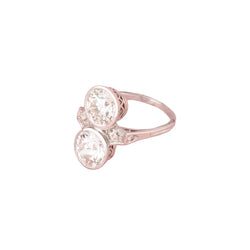 Bague Toi & Moi ALTENLOH en platine et diamants - Castafiore