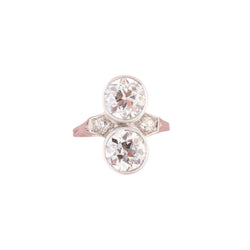 Bague Toi & Moi ALTENLOH en platine et diamants - Castafiore