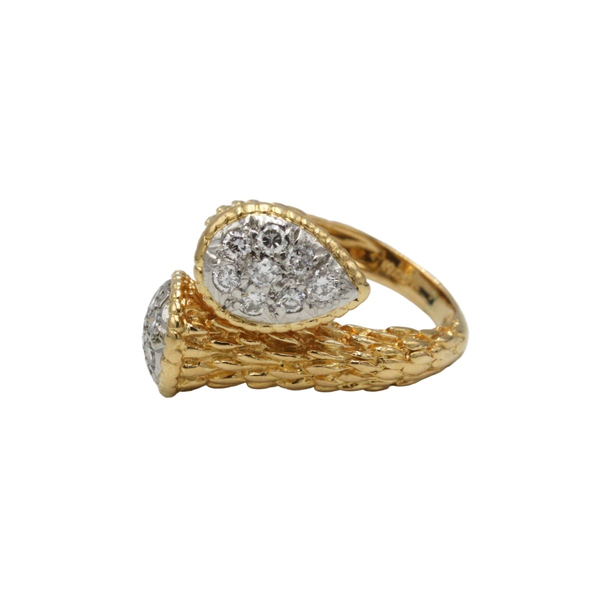 Bague Toi & Moi BOUCHERON en or jaune, platine et diamants - Castafiore