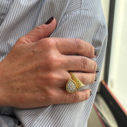 Bague Toi & Moi BOUCHERON "Serpent Bohème" en or jaune et diamants - Castafiore