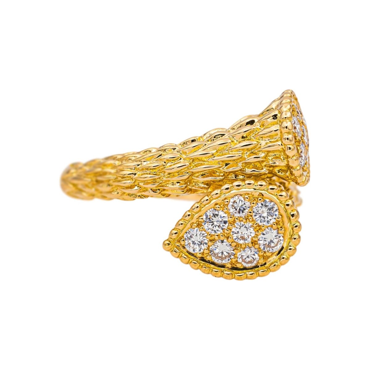 Bague Toi & Moi BOUCHERON "Serpent Bohème" en or jaune et diamants - Castafiore