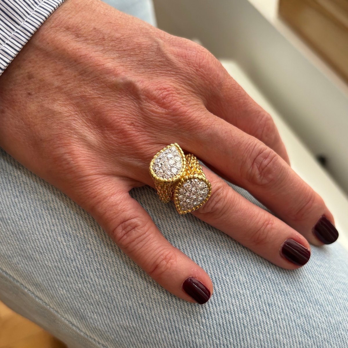 Bague Toi & Moi BOUCHERON "Serpent Bohème" en or jaune et diamants - Castafiore