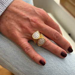 Bague Toi & Moi BOUCHERON "Serpent Bohème" en or jaune et diamants - Castafiore