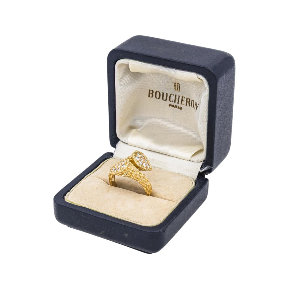 Bague Toi & Moi BOUCHERON "Serpent Bohème" en or jaune et diamants - Castafiore
